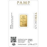 5 Gram PAMP Suisse Gold Bar (In Assay)