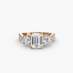 Three-Stone with Pavé Band 2