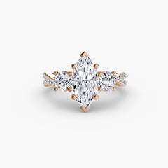 Three-Stone with Pavé Band 2