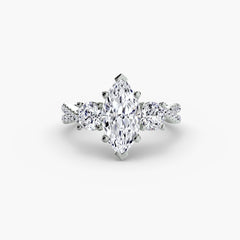 Three-Stone with Pavé Band 2