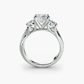 Three-Stone with Pavé Band 2
