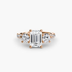 Three-Stone with Pavé Band 3