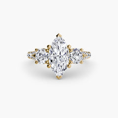 Three-Stone with Pavé Band 3