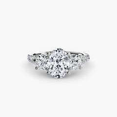 Three-Stone with Pavé Band 3