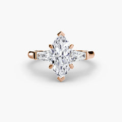 Three-Stone Ring (Baguette Side Stones)