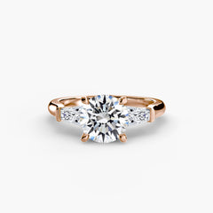 Three-Stone Ring (Baguette Side Stones)