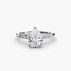 Solitaire with Shoulder Accents