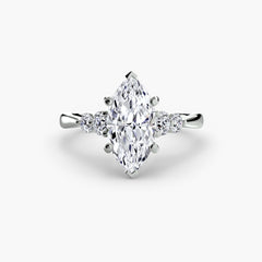 Solitaire with Shoulder Accents 2