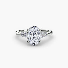 Solitaire with Shoulder Accents 2