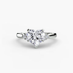Solitaire with Cluster Shoulders 2