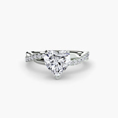 The Emerald Twist Pavé Ring