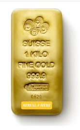 👑 Royal Gold Mall — 1 Kilo PAMP Suisse .9999 Fine Gold Cast Bar (Secondary Market With Assay)