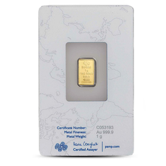 1 Gram PAMP Suisse Rosa Gold Bar (In Assay)