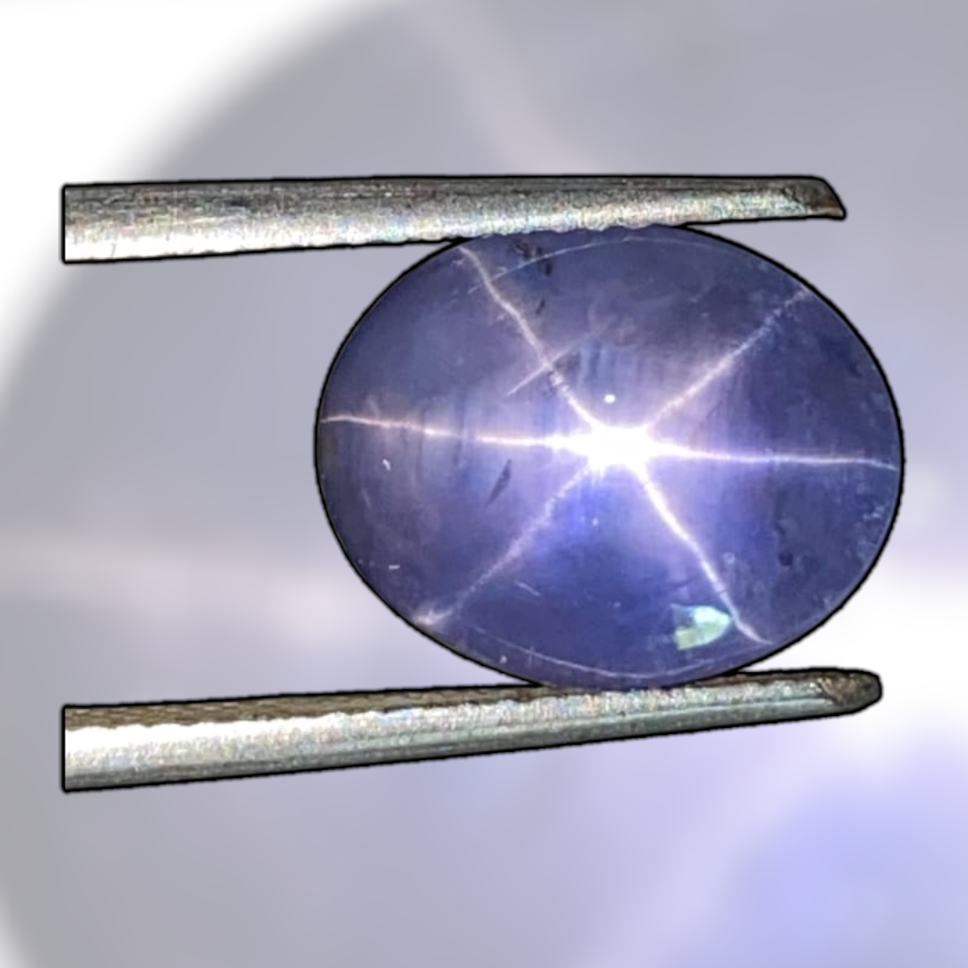 Natural Unheated Color‑Change Star Sapphire — 7.01 Carats