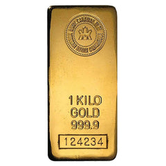 👑 Royal Gold Mall — 1 Kilo Royal Canadian Mint (RCM) .9999 Fine Gold Bar