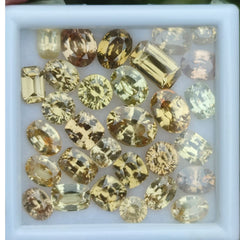 Exquisite Ceylon Yellow Zircon Collection – 33.40 Ct