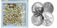 Elite Heritage Bundle: Ceylon Yellow Zircon Collection + U.S. Mint Silver Dollar