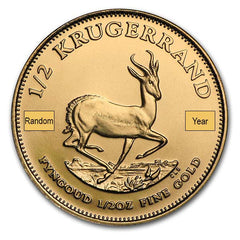 1/10 oz South African Gold Krugerrand Coins, Best Sale Price, 22k Fineness! (Varied Year)