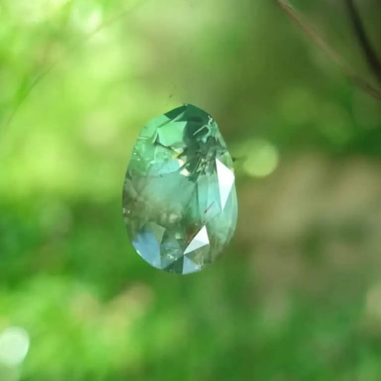 NATURAL CORUNDUM Yellowish Green Ceylon Sapphire – 6.11 Carats | Pear Mixed Cut, IGLC Certified