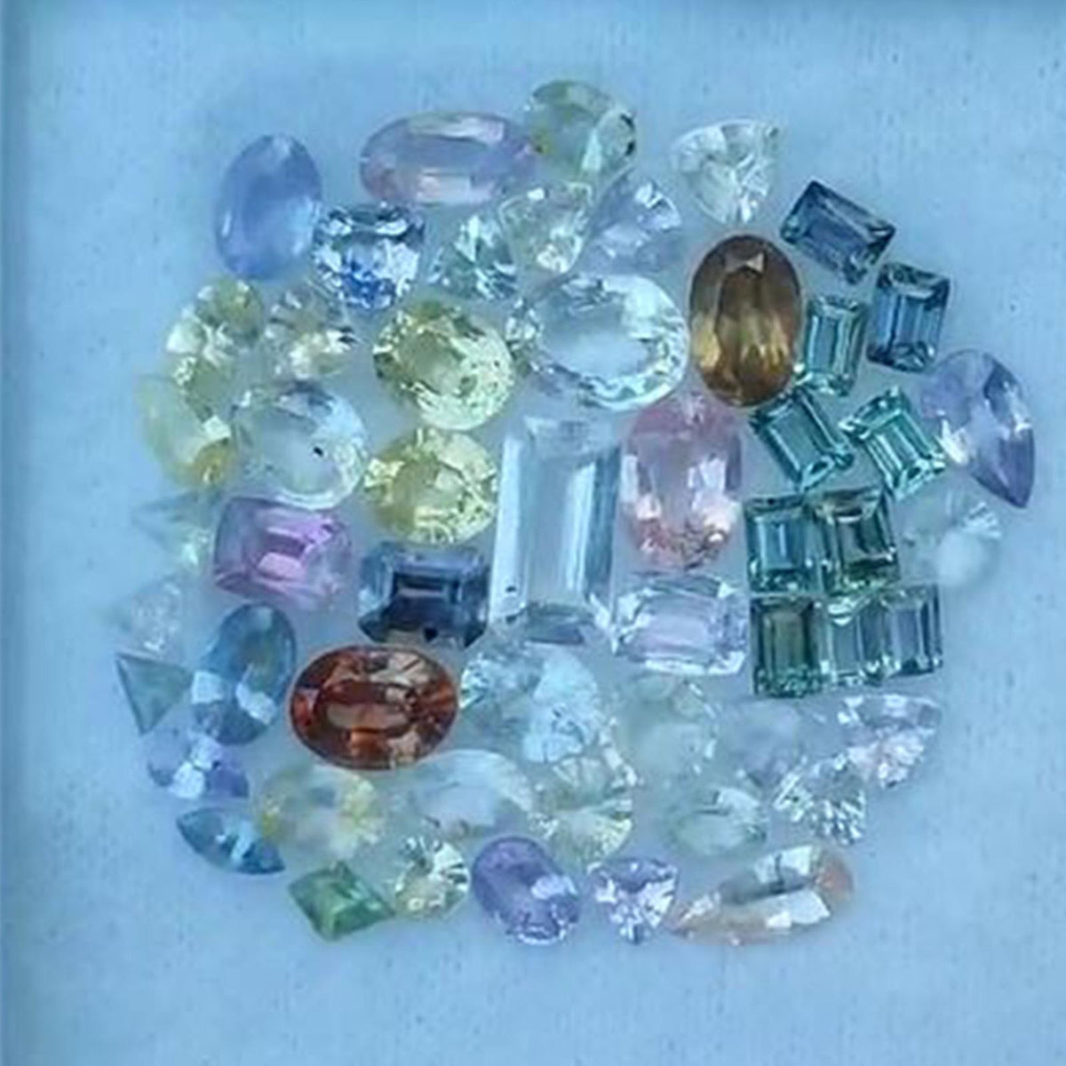 Exquisite Ceylon Sapphire Collection 13.50 Total Carats of Rare Elegance