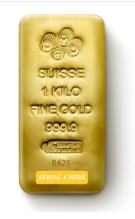 👑 Royal Gold Mall — 1 Kilo PAMP Suisse .9999 Fine Gold Cast Bar (Secondary Market    With Assay)