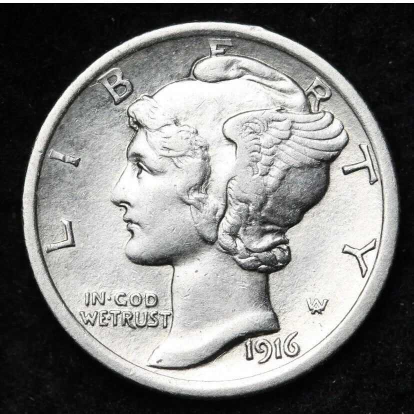 1916–1945 Silver Mercury Dime – Authentic 90% Fine U.S. Constitutional Silver | Royal Gold Mall Heritage Collection