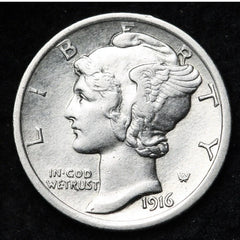 1916–1945 Silver Mercury Dime – Authentic 90% Fine U.S. Constitutional Silver | Royal Gold Mall Heritage Collection