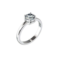 1/2 Carat 14K Natural Diamond Engagement Ring