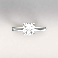 1/2 Carat 14K Natural Diamond Engagement Ring