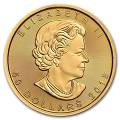 1 oz Canadian Gold Maple Leaf Coin .9999 Pure (Varied Year, Condition)
