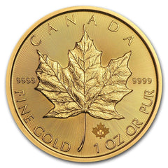 1 oz Canadian Gold Maple Leaf Coin .9999 Pure (Varied Year, Condition)