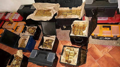 1/2 KILO/500 GRAMS ( 16.07 TROY OUNCES ) ROYAL GOLD MALL VARIOUS MINTS .9999 FINE GOLD BAR