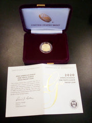 1/10 oz Gold American Eagle Type 1 Design (Date Varies)